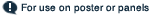 For use on poster or panels