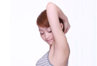 Worrying about or tending to armpits 